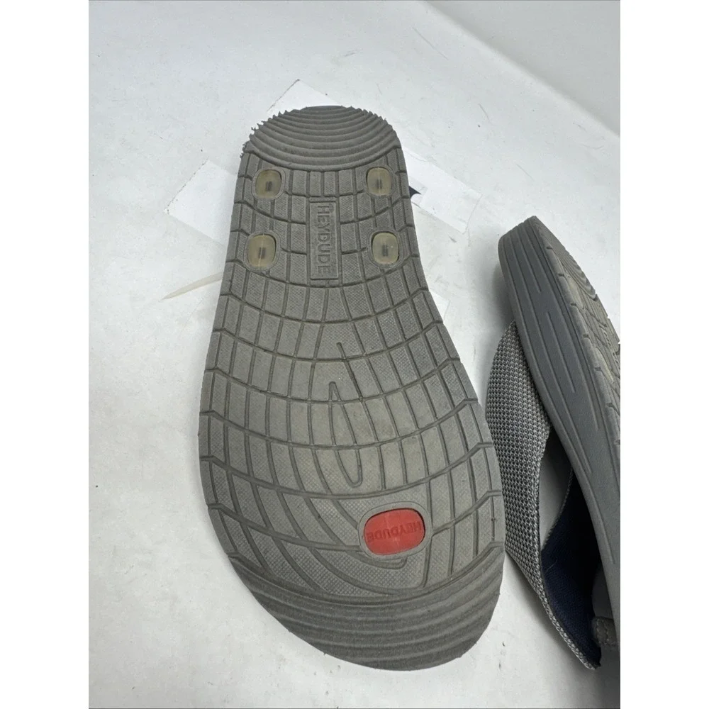 Hey Dude Milo Slip-on Thong Sandals‎ Grey 40125-030 Men's 9 Women's 11